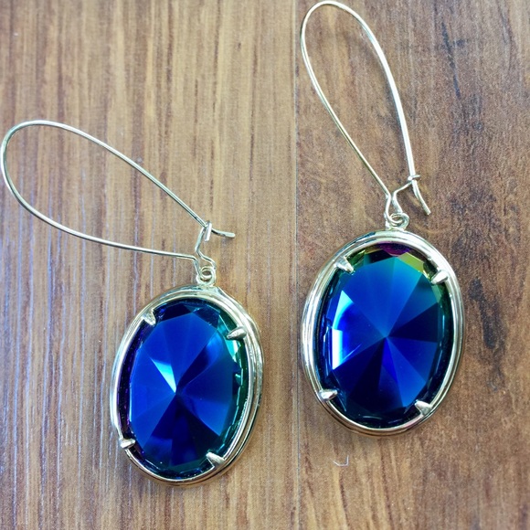 Kendra Scott Black Iridescent Jane Earrings - Picture 4 of 4
